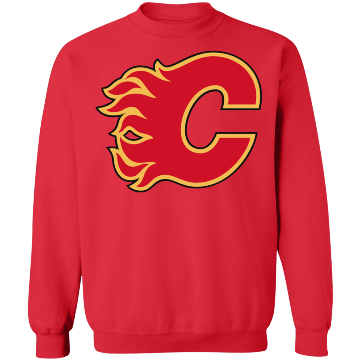 Calgary Flames Logo Crewneck Sweatshirt - Happy Spring Tee