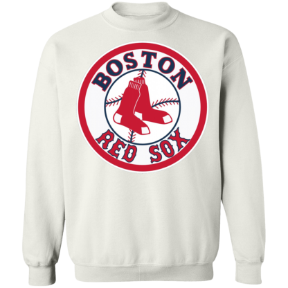 Gildan Boston Red Sox Logo Crewneck Sweatshirt Sport Grey 2XL
