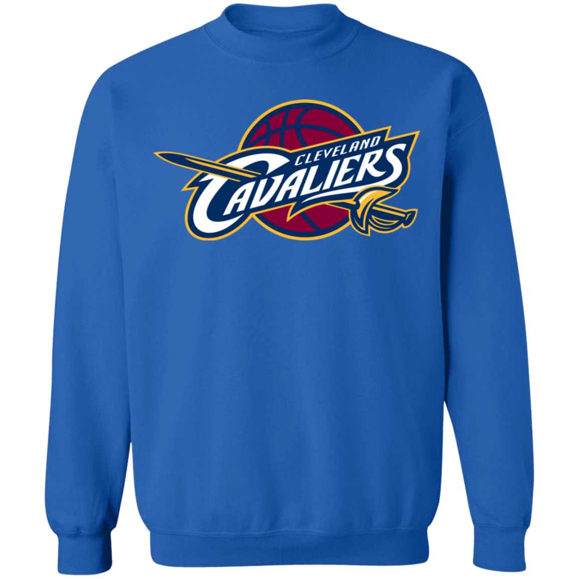 Cleveland Cavaliers Grey Primary Logo Long Sleeve T-Shirt