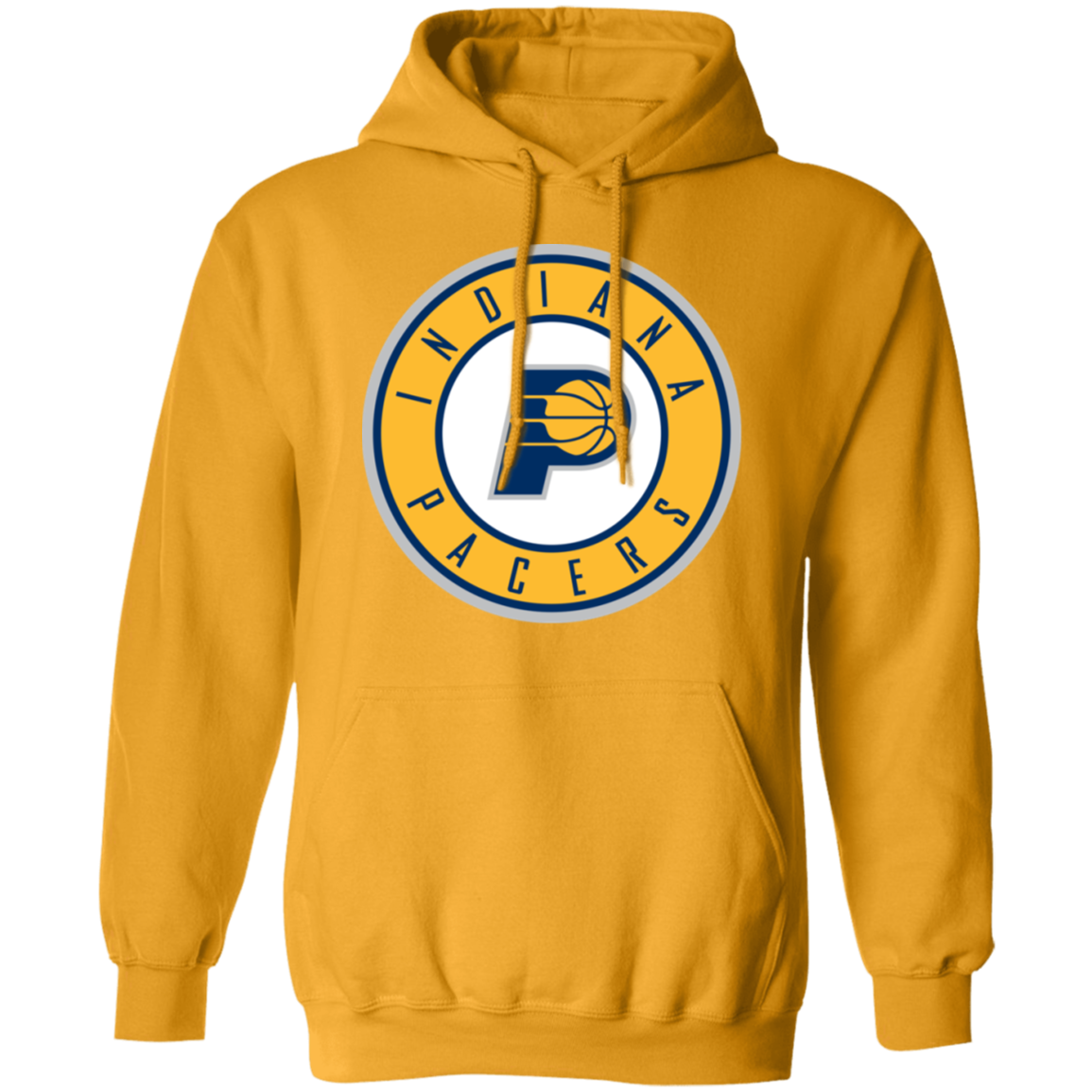 Gildan Indiana Pacers Logo Pullover Hoodie Gold 2XL