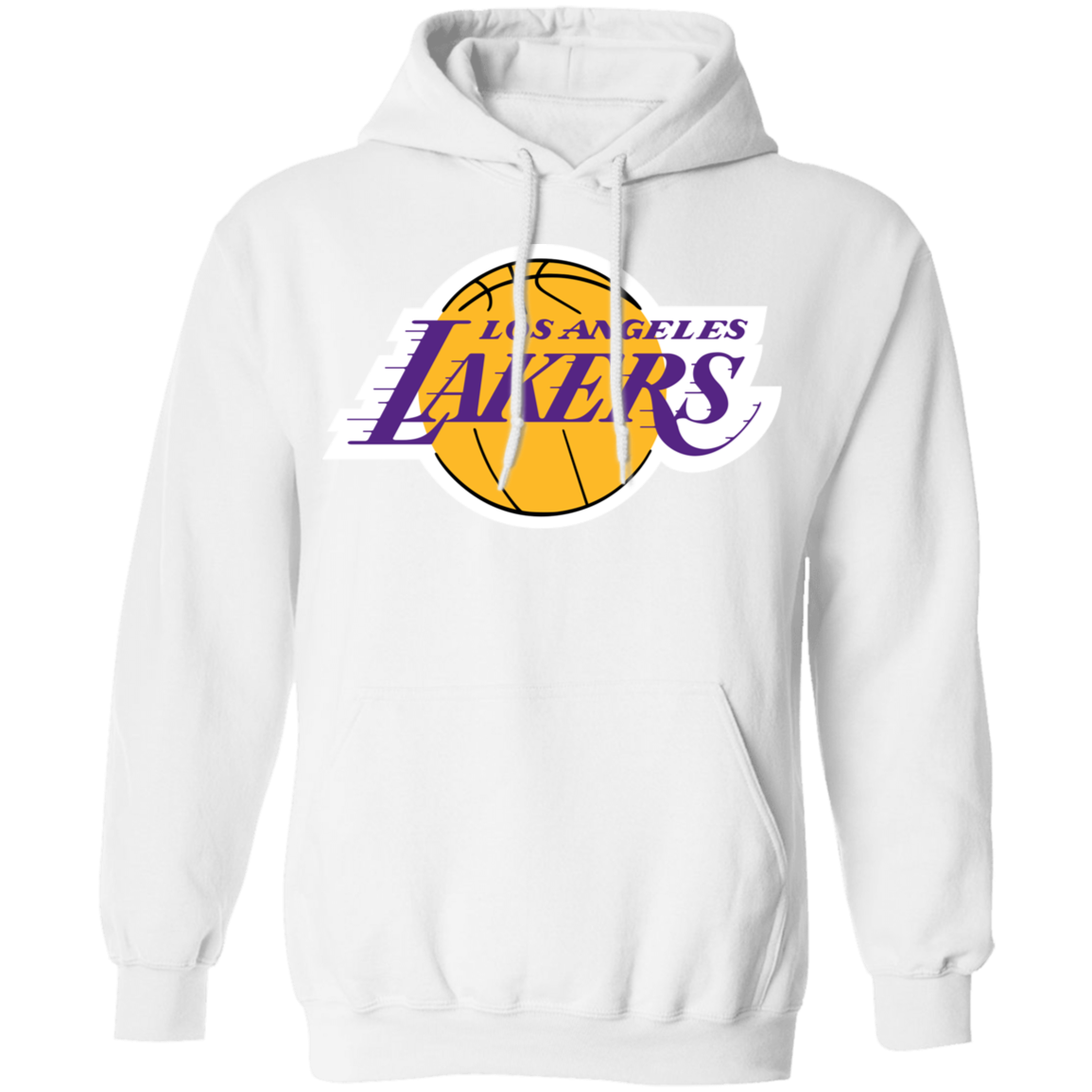 Gildan Los Angeles Lakers Logo Pullover Hoodie Black M