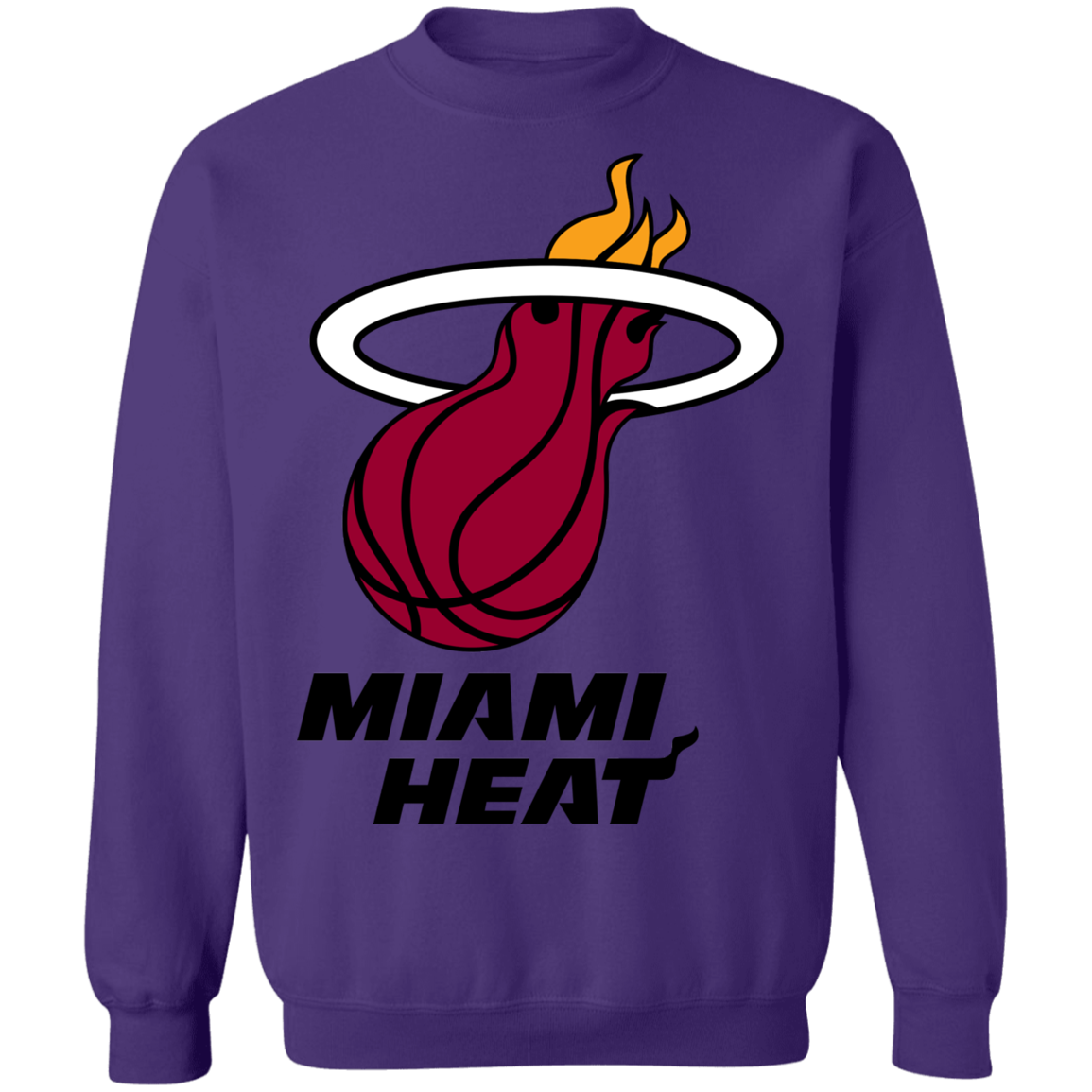 Miami Heat Logo Crewneck Sweatshirt - Happy Spring Tee