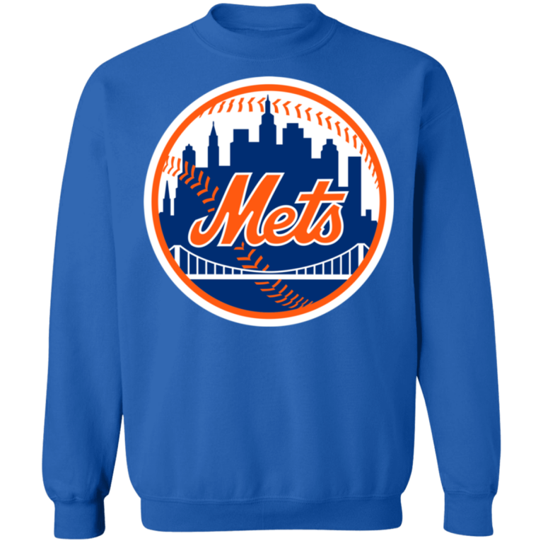 New York Mets Logo Crewneck Sweatshirt - Happy Spring Tee
