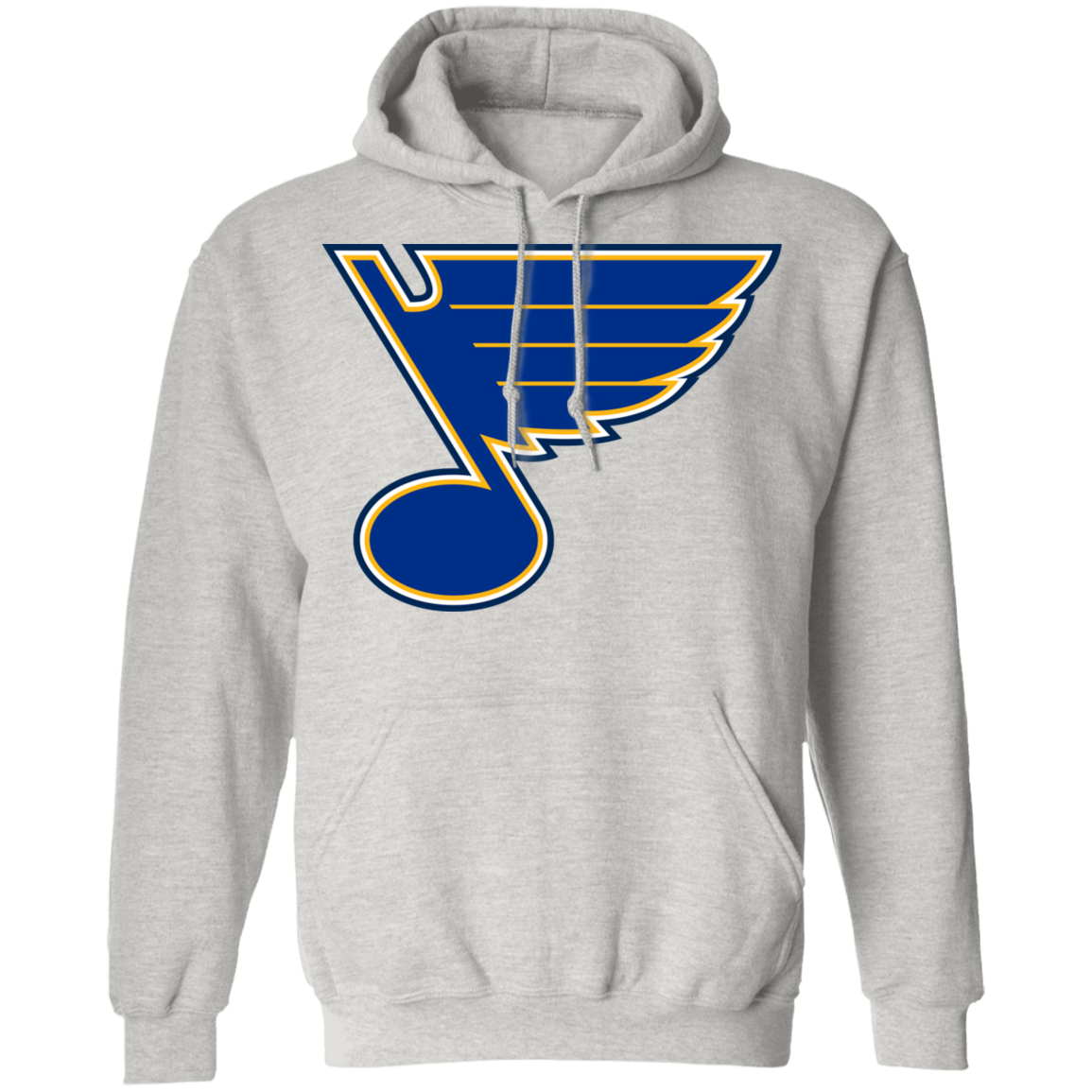 Gildan St. Louis Blues Logo Pullover Hoodie Ash L