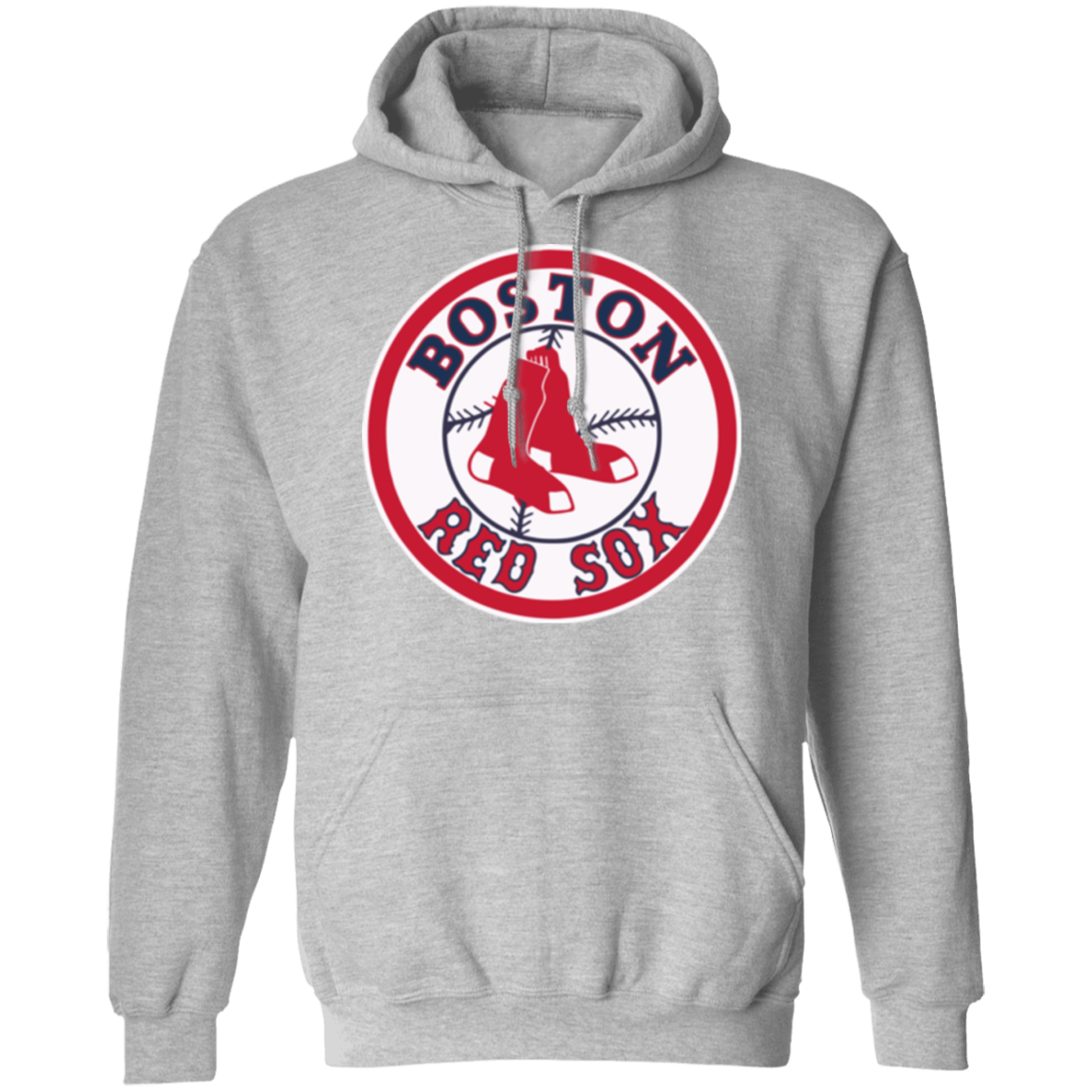 Gildan Boston Red Sox Logo Pullover Hoodie Sport Grey 5XL