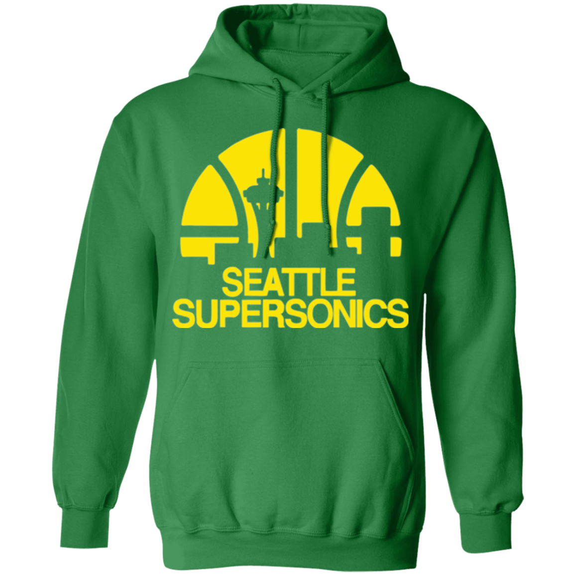 Seattle Supersonics Basketball Team Pullover Hoodie - Happy Spring Tee