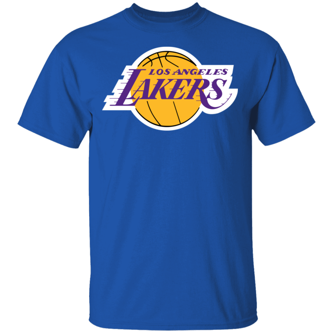 Gildan Los Angeles Lakers Logo T-Shirt Royal 2XL