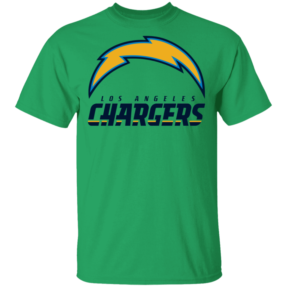 Gildan Los Angeles Chargers Football Logo T-Shirt Irish Green XL