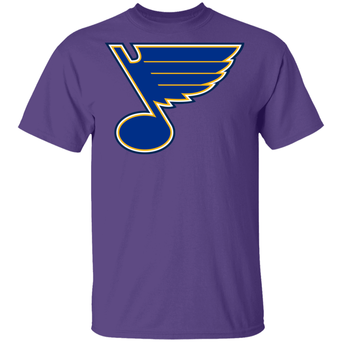 Gildan St. Louis Blues Logo T-Shirt Purple 5XL
