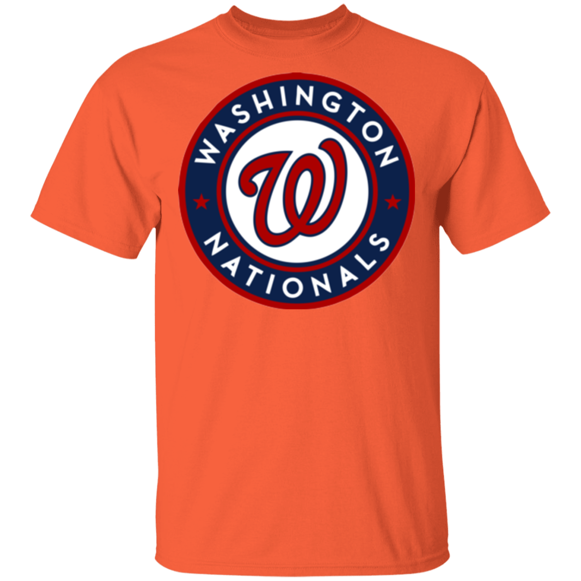 Gildan Washington Nationals Logo T-Shirt Orange M
